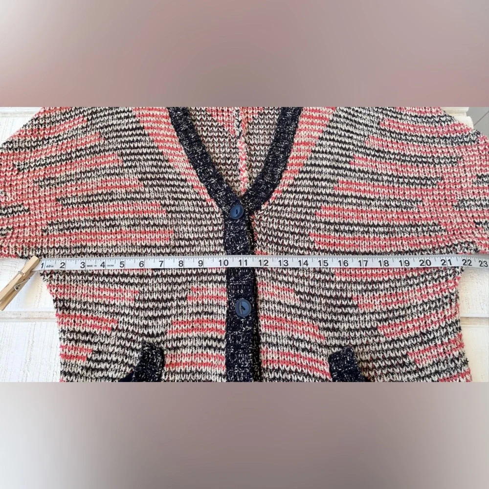 Moth by Anthropologie Button‎ Front Cardigan Deep V-Neckline Short Sleeves Small